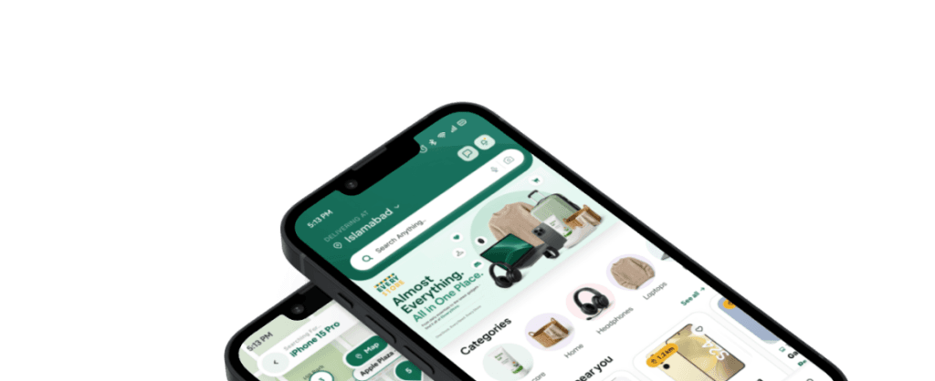 Everystore mobile app preview