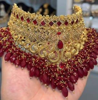 Royal Kundan Red Necklace