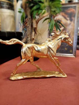 Decorative Gold Horse Sculpture