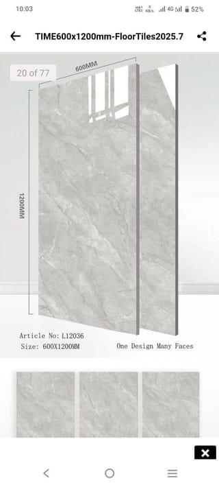 L12036 Marble Finish Tile