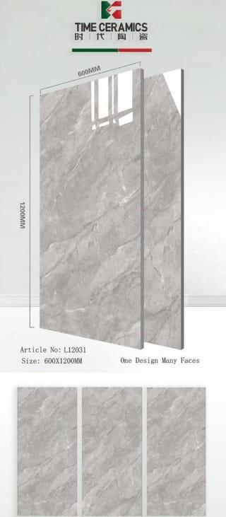 Time Ceramics Grey Marble Tile
