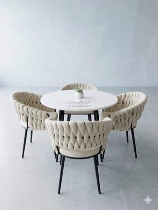 Contemporary Woven Bistro Set