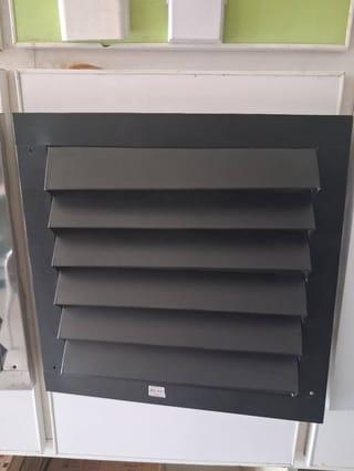 Black Aluminum Exhaust Louver