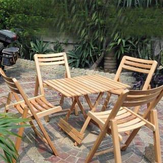 Foldable Wooden Bistro Set