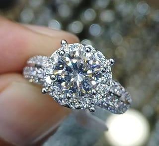 Halo Round Cut Ring