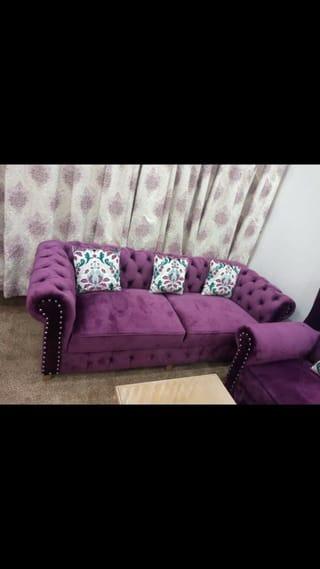 Luxury Velvet Tufted Chesterfield Sofa