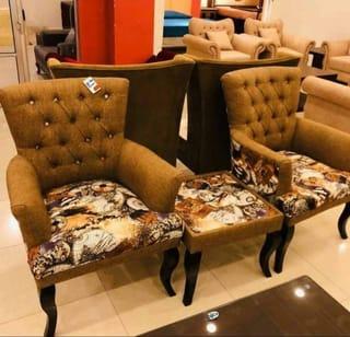 Tufted Accent Chair Set