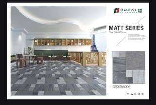 Grey Matte Floor Tiles