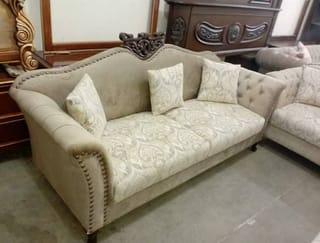 Classic Tufted Velvet Sofa 5 Seat