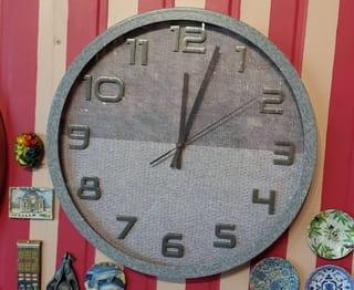 Industrial Galvanized Wall Clock