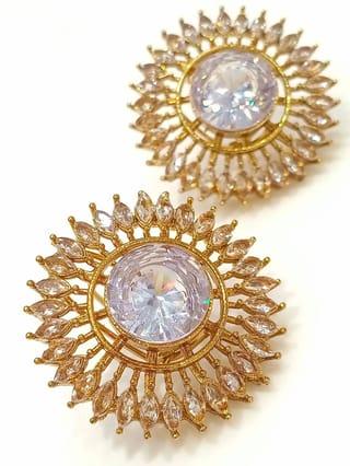 Elegant Crystal Halo Earrings