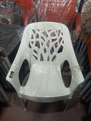 Modern Plastic Armchair White