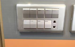 Modern 7-Gang Switch Plate