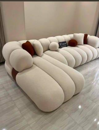 Modern Boucle Sectional Sofa