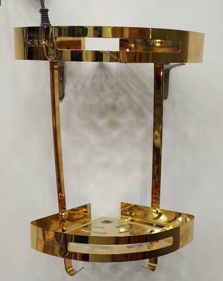 Gold SUS 304 Corner Shelf