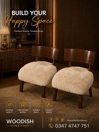 Luxury Fur Padded Chair
