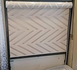 Textured Chevron Roller Blind