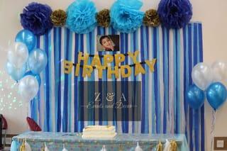 Blue & Gold Birthday Decor Kit